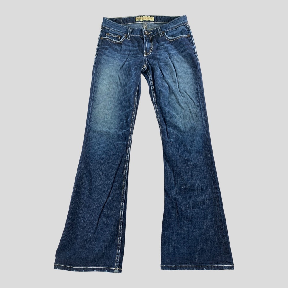 BKE Sabrina Jeans Womens 29x31.5 Stretch Bootcut Dark Wash Denim (Tag 29x33.5) - Picture 3 of 14